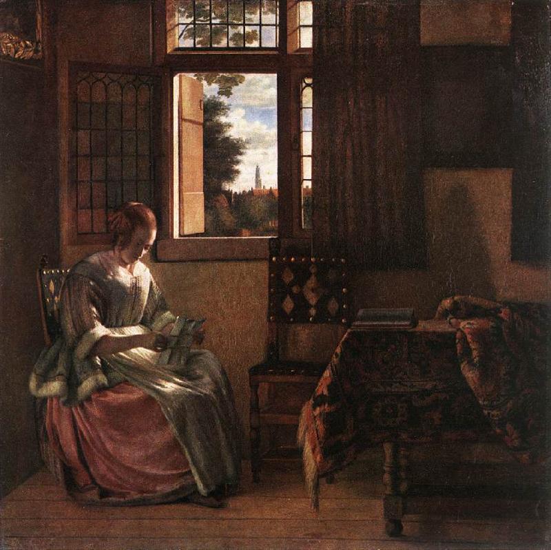 HOOCH, Pieter de Woman Reading a Letter s China oil painting art
